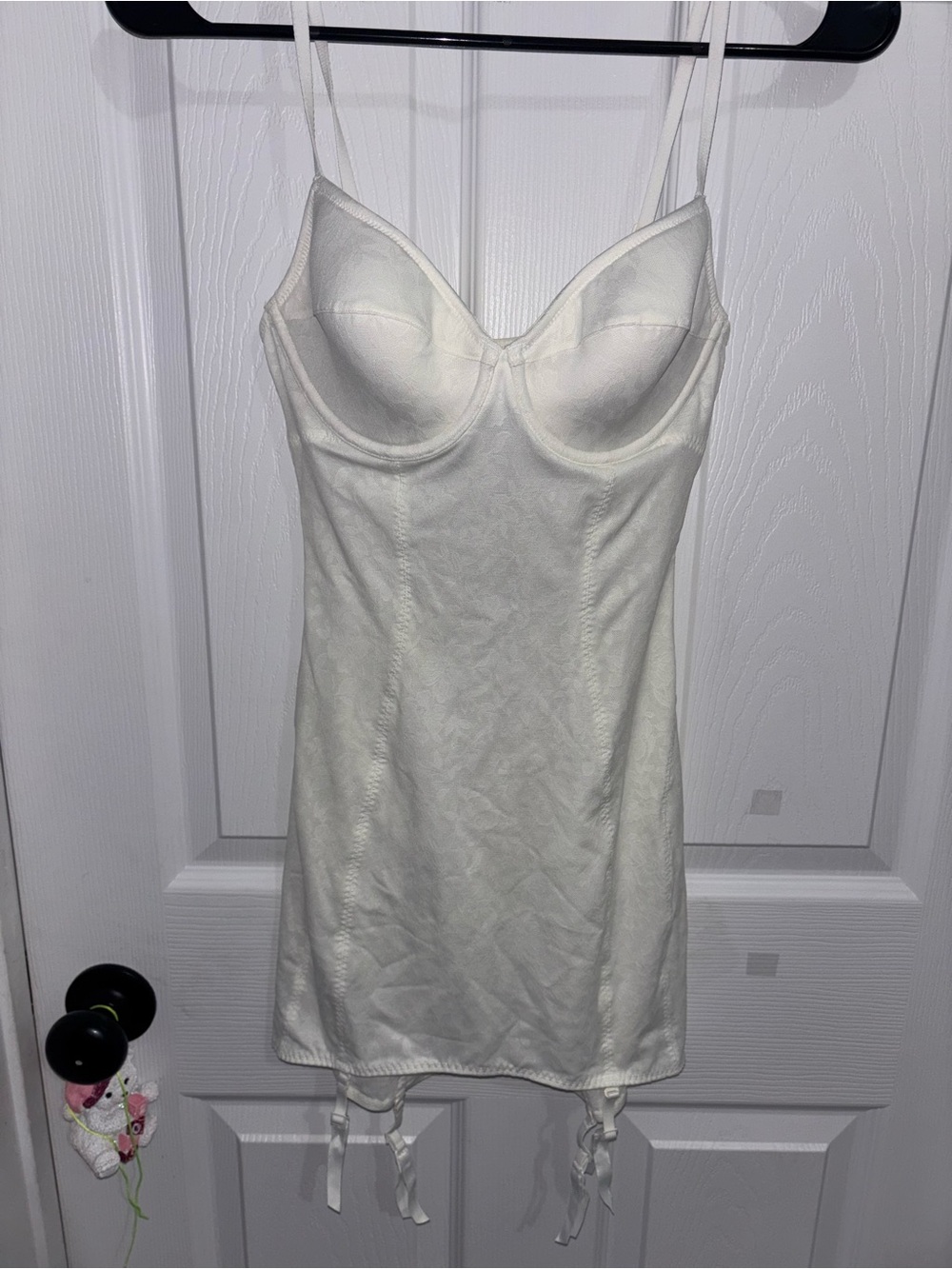 SKIMS Ivory Underwire Slip with Garter Tabs